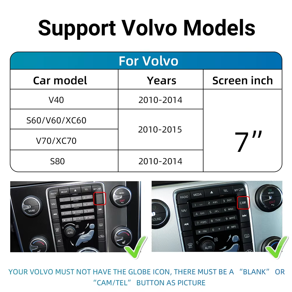 Wireless Carplay Android Auto For Volvo 2011-2022years Interface Module