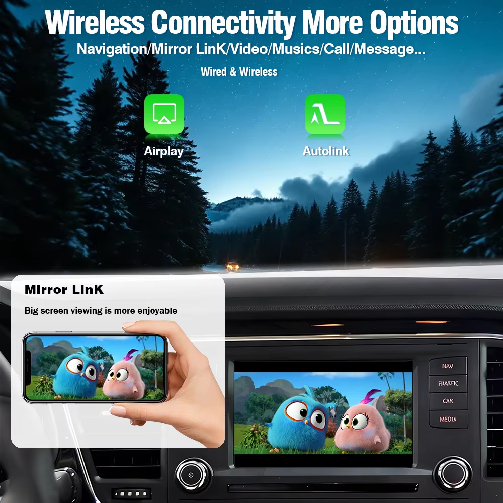 Interface CarPlay et Android Auto sans fil Plug and Play pour Volkswagen MIB