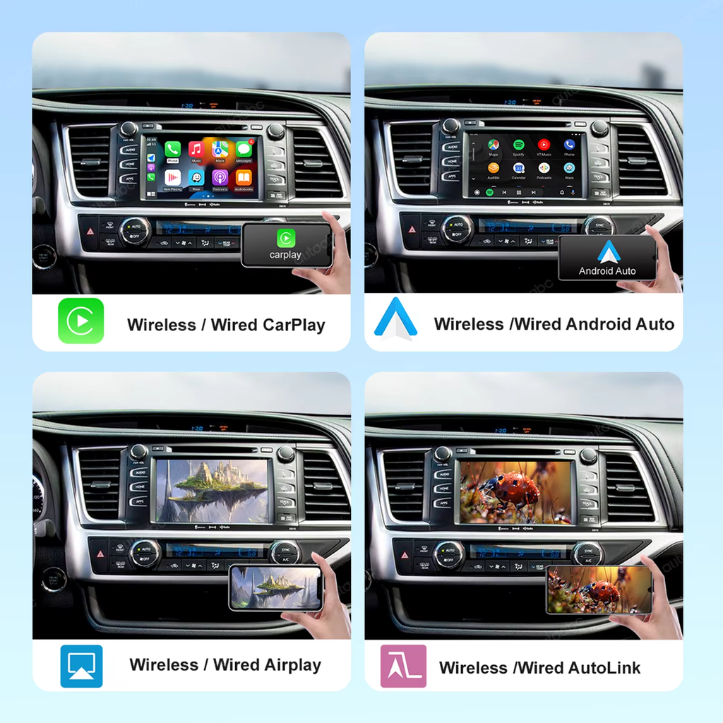 Interface CarPlay et Android Auto sans fil Plug and Play pour Toyota 2014-2019 Touch2 Entune2.0