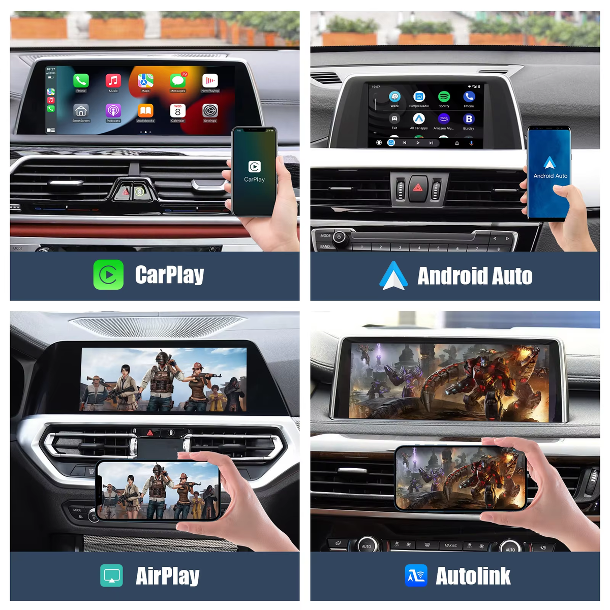 Interface CarPlay et Android Auto sans fil Plug and Play pour BMW NBT CIC EVO